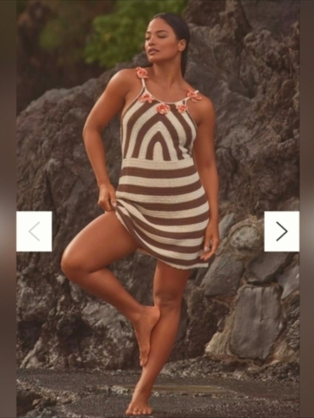 Celandine XL Crochet Dress Flower Crichet Detail resortwear Boho Beachy